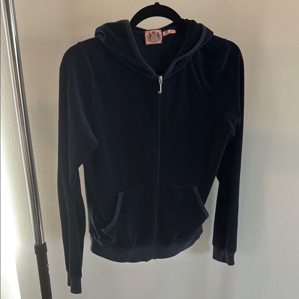 Juicy Couture Dark Blue Velour Jacket